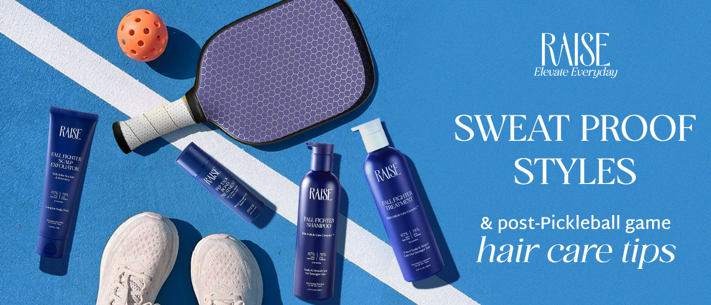 Sweat proof styles & post pickle ball game haircare tips