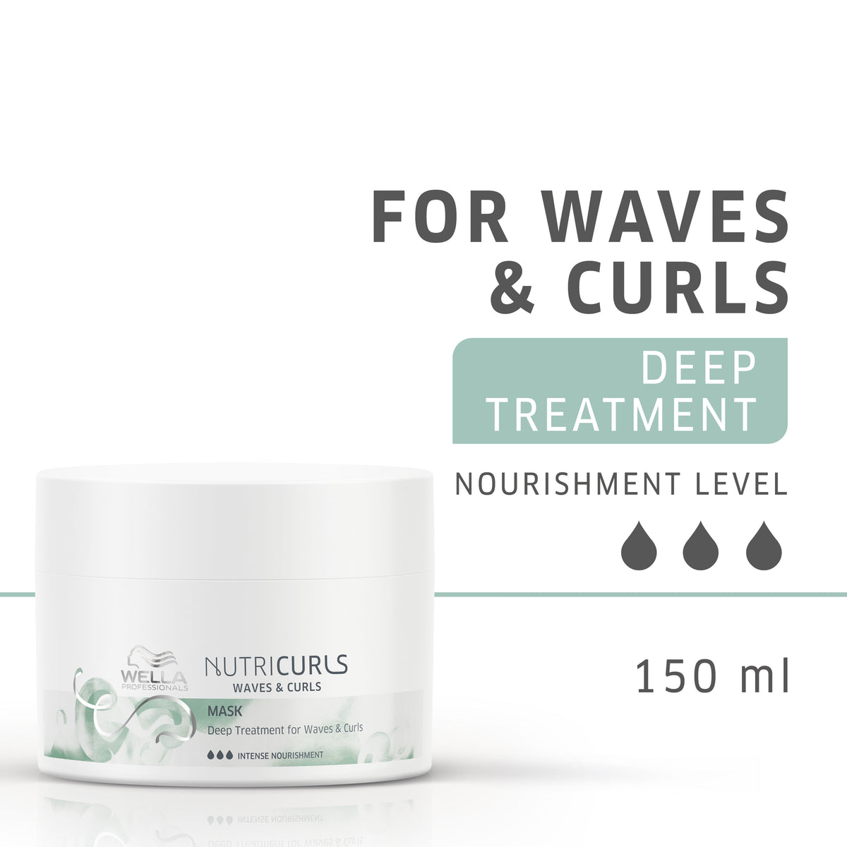 Wella Professionals Nutricurls Deep Treatment Mask For Waves & Curls (150ml)