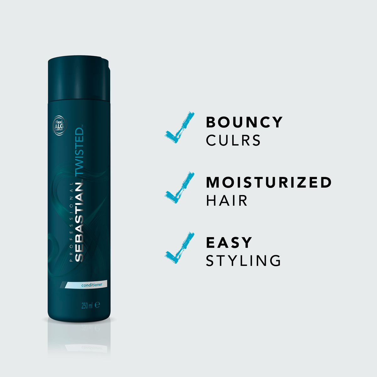 Sebastian Professional Twisted Elastic Detangler Conditioner For Curly Hair (250ml)