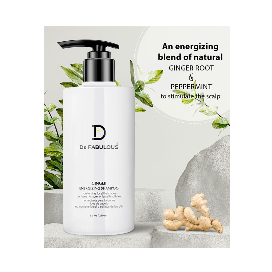 De Fabulous Ginger Energizing Shampoo (250ml)