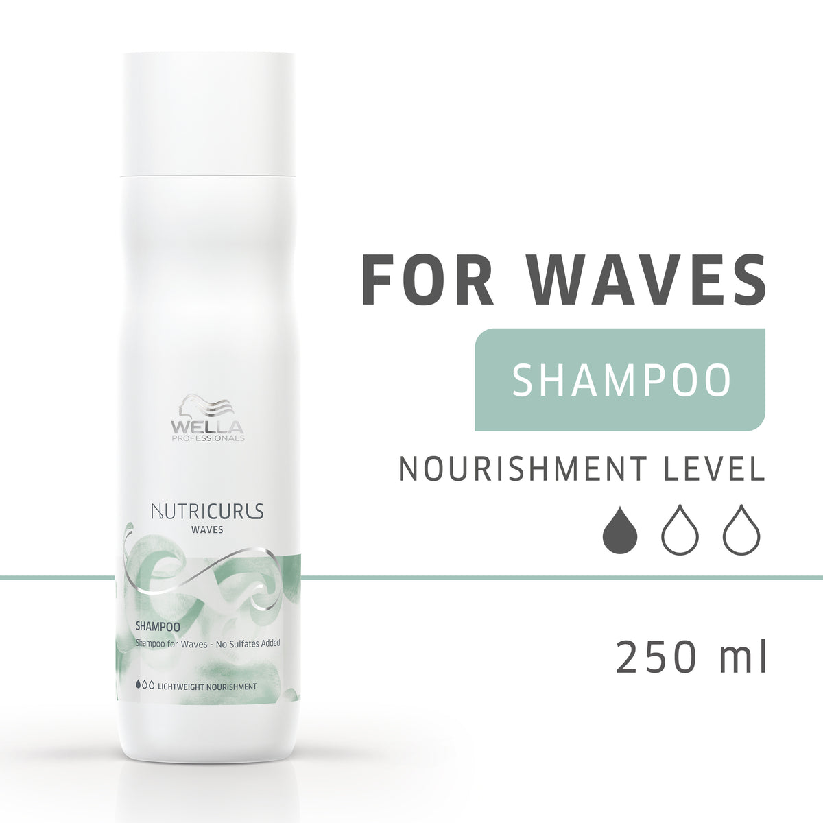 Wella Professionals Nutricurls Sulphate Free Shampoo For Waves (250ml)