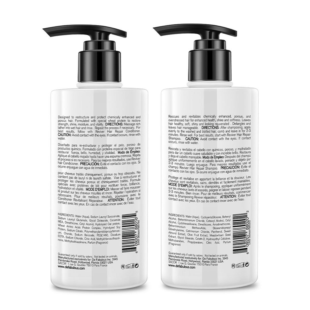 De Fabulous Reviver Hair Repair Shampoo & Conditioner (250ml)