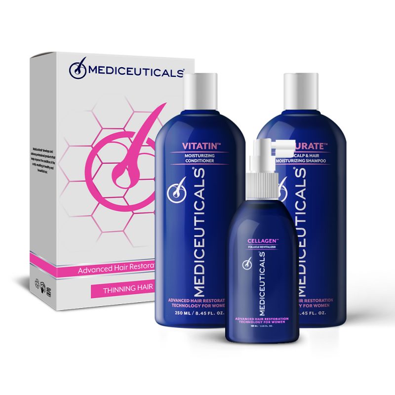 Mediceuticals Hair Restoration Kit For Women (3Pcs)