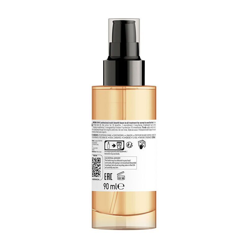 Loreal Professionnel Absolut Repair Oil 10-In-1 Multi-Benefit Leave In Hair Serum (90ml)