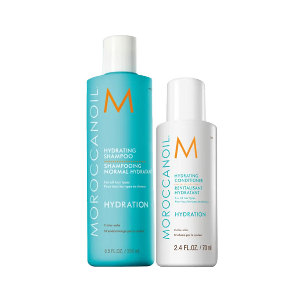 Moroccanoil Hydrating Shampoo + Mini Conditioner Combo (250ml / 70ml)