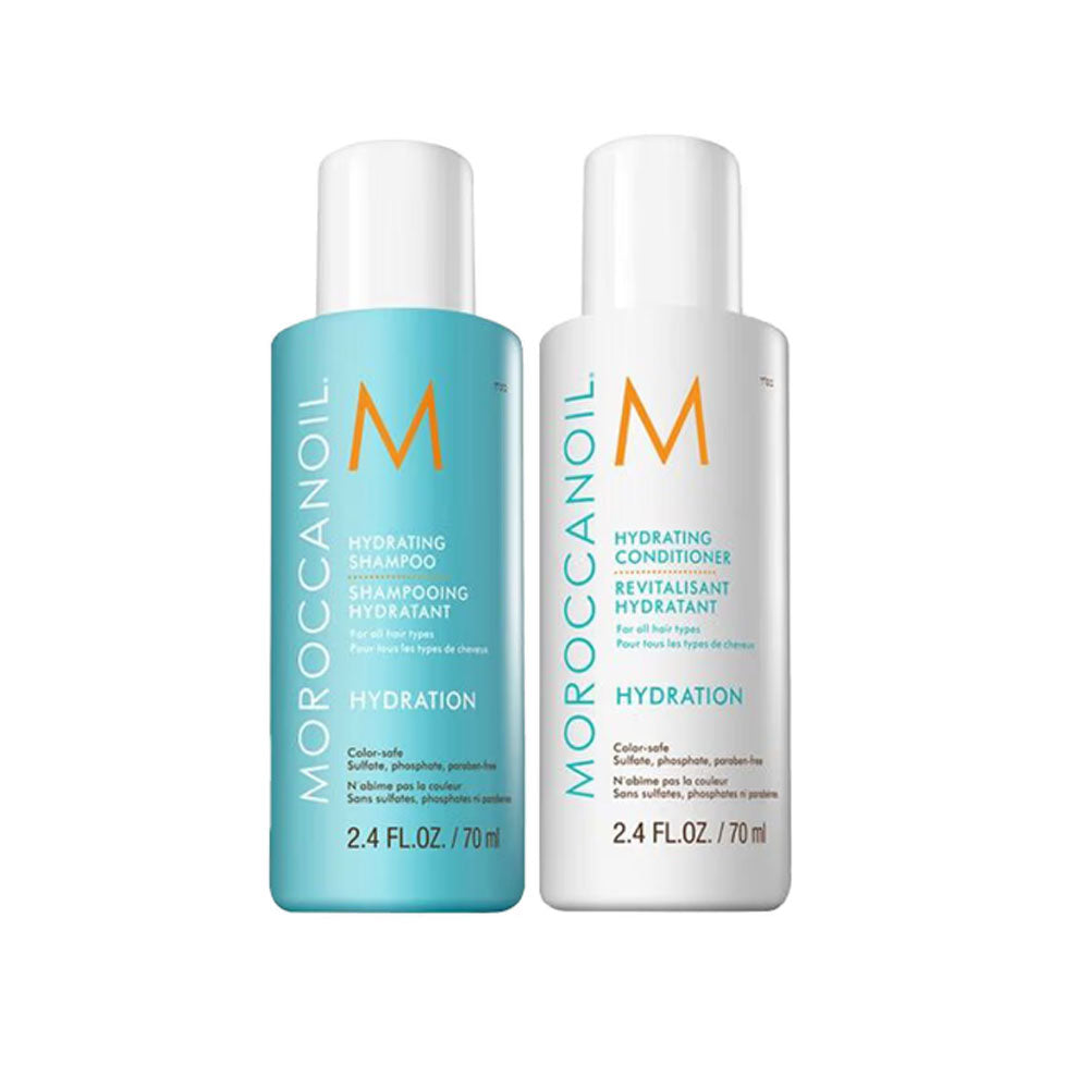 Moroccanoil Hydrating Shampoo, Conditioner Travel Size (70ml / 70ml)